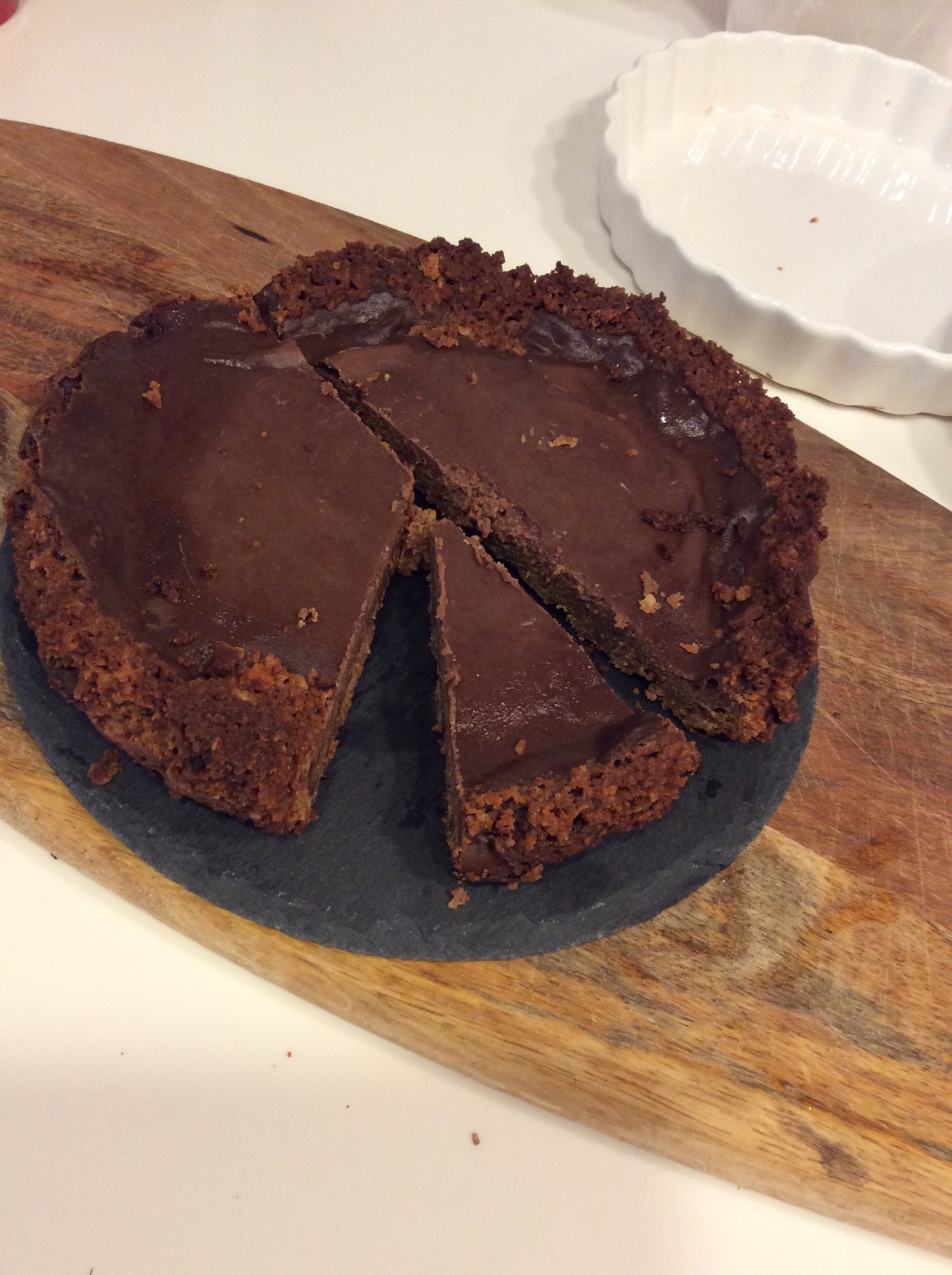 カロリー控えめ 豆乳で作る簡単チョコレートタルト レシピ 作り方 By 発酵食品大好き 楽天レシピ