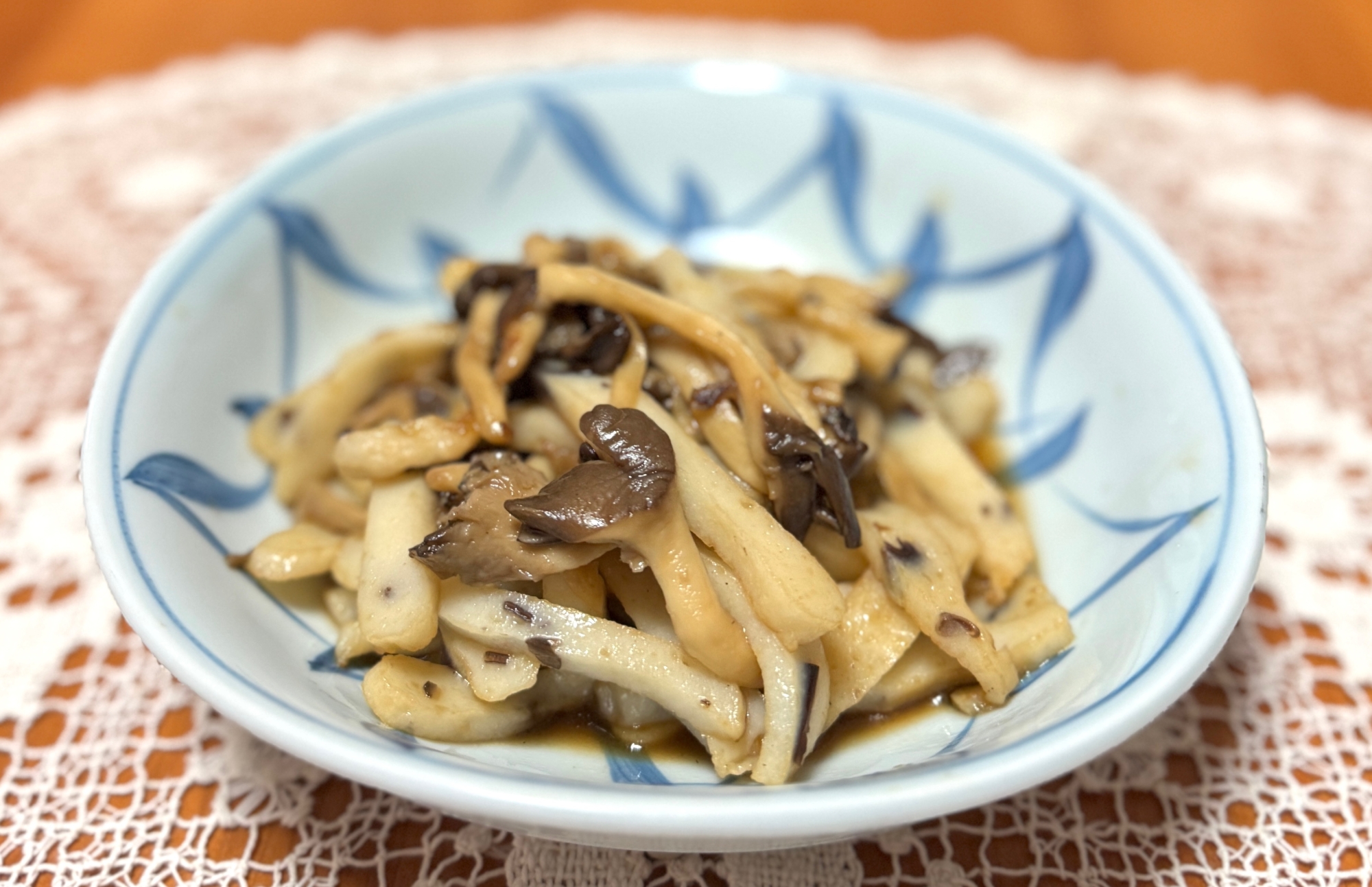 作り置きの割下でサッと！平茸とキクラゲ天の☆甘辛煮