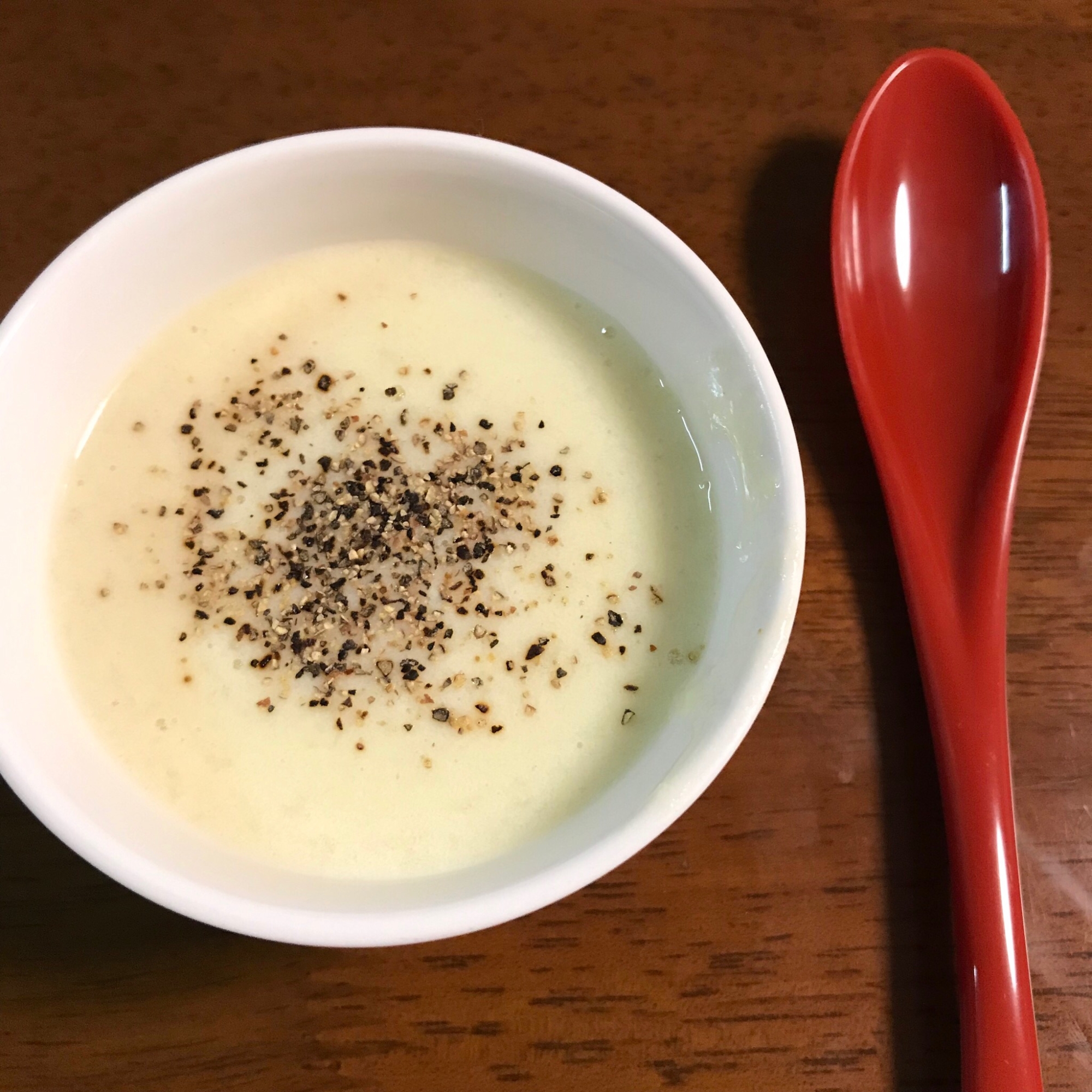 豆乳と長芋のふわとろスープ