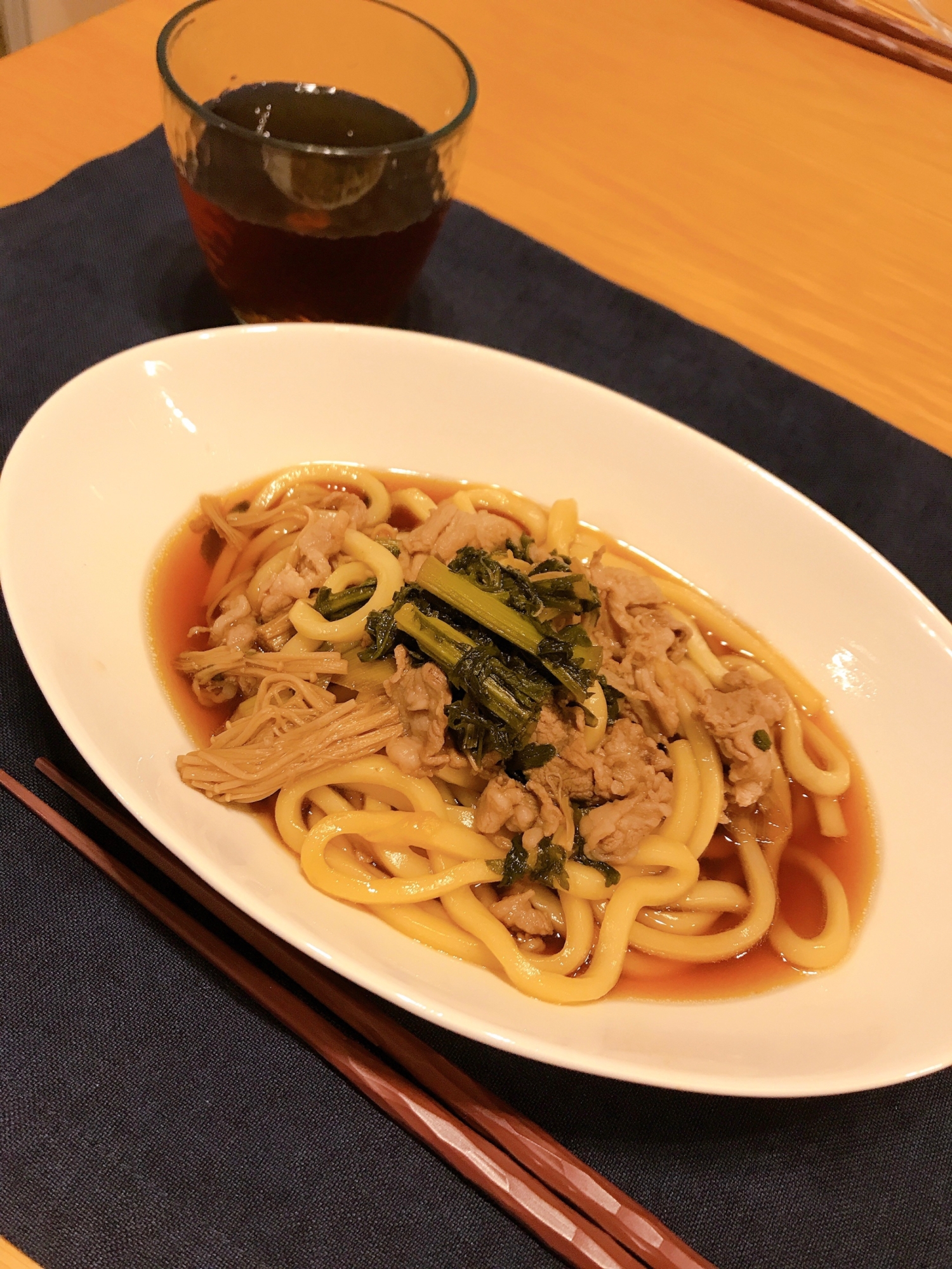 すき焼き風うどん