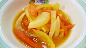 にんじんと新玉葱のカレースープ