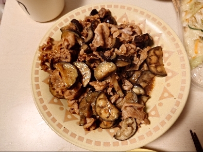 今日は豚バラなす用甘みそ炒めを作りました。同じ豚肉を使った料理と言う事で作ったよレポートを送らせて頂きました。