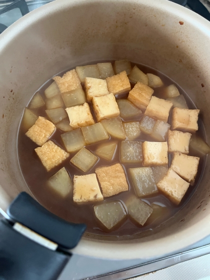 大根と厚揚げの煮もの