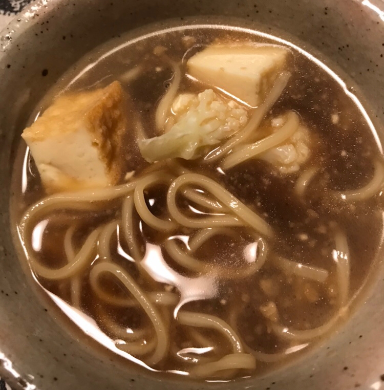 焼き厚揚げとカリフラワーの尾道ラーメン