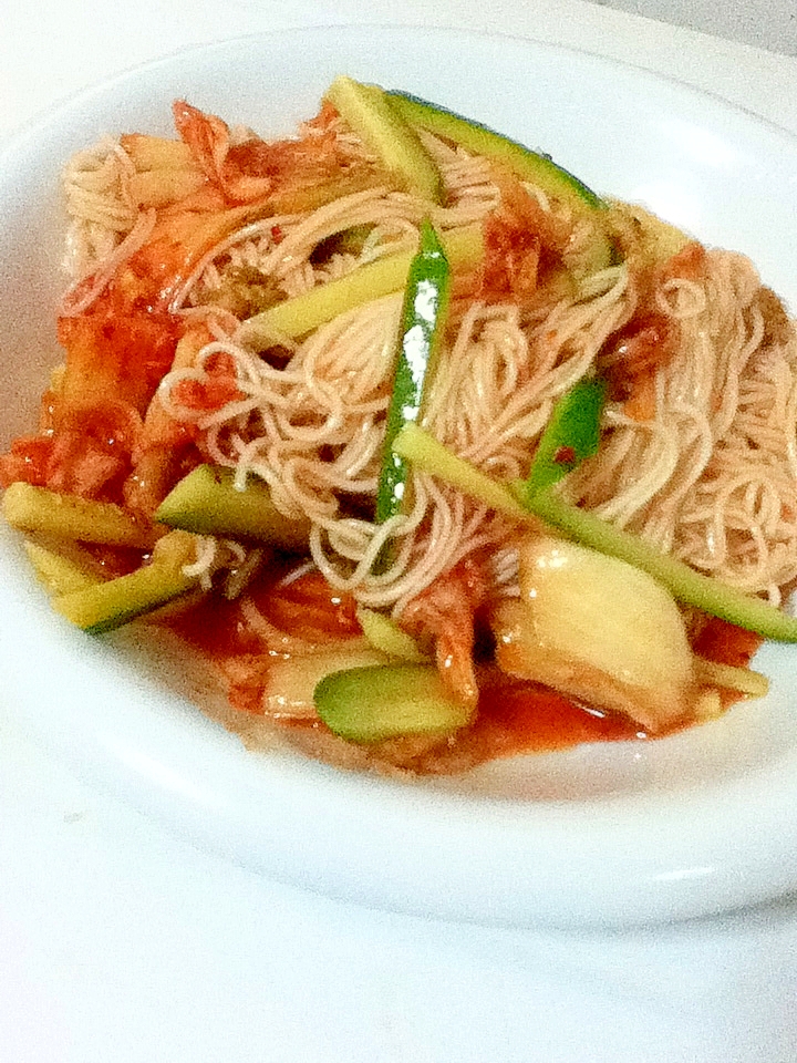 キムチきゅうりそうめん レシピ 作り方 By Maybee 楽天レシピ キムチきゅうりそうめん レシピ 作り方 By Maybee 楽天レシピ