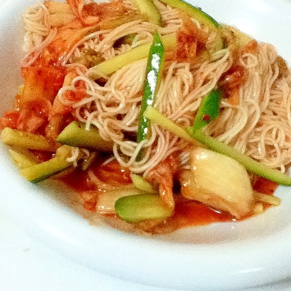 キムチきゅうりそうめん レシピ 作り方 By Maybee 楽天レシピ キムチきゅうりそうめん レシピ 作り方 By Maybee 楽天レシピ