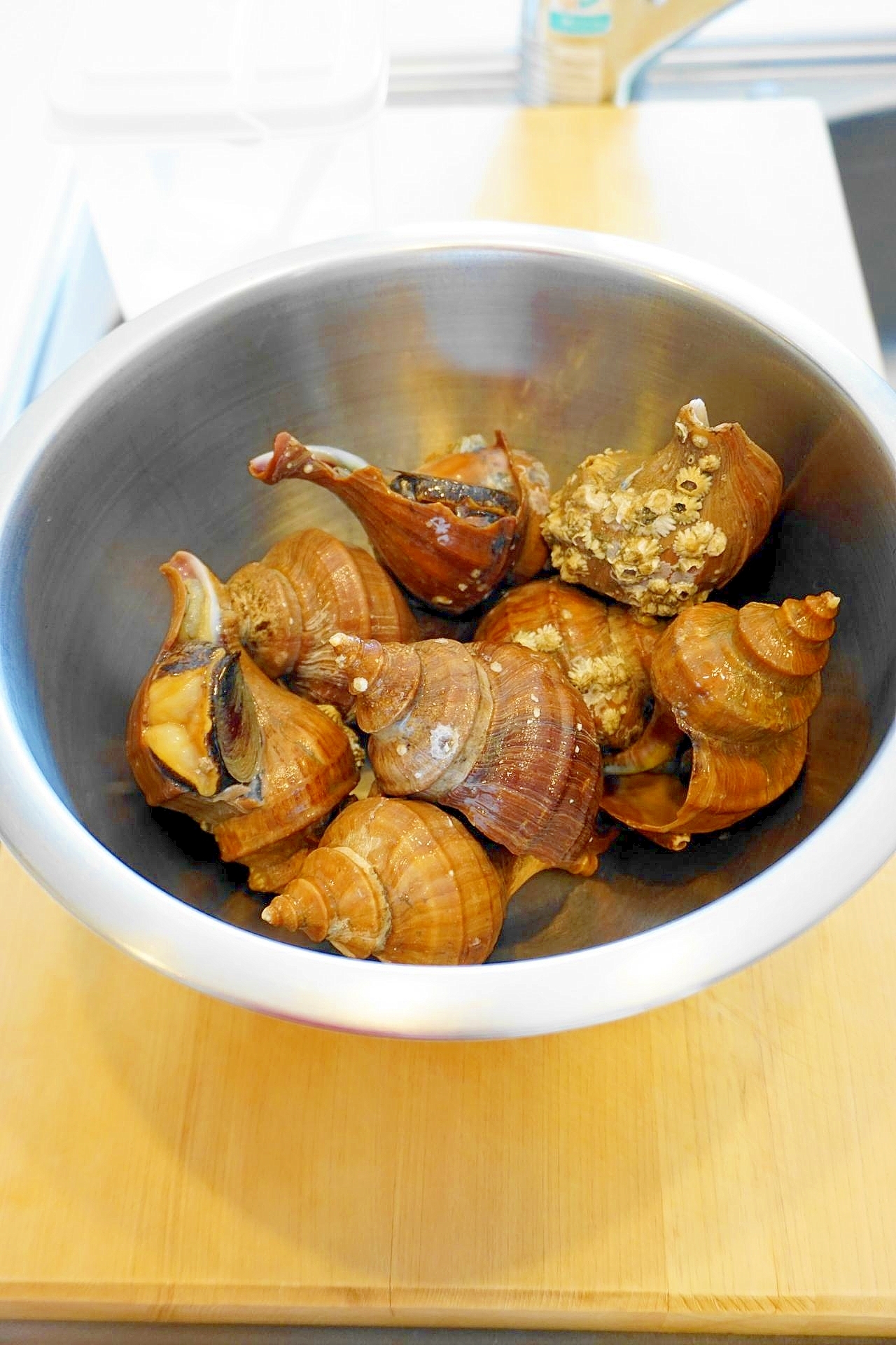つぶ貝の下処理＆茹で方＆唾液腺の取り除き方