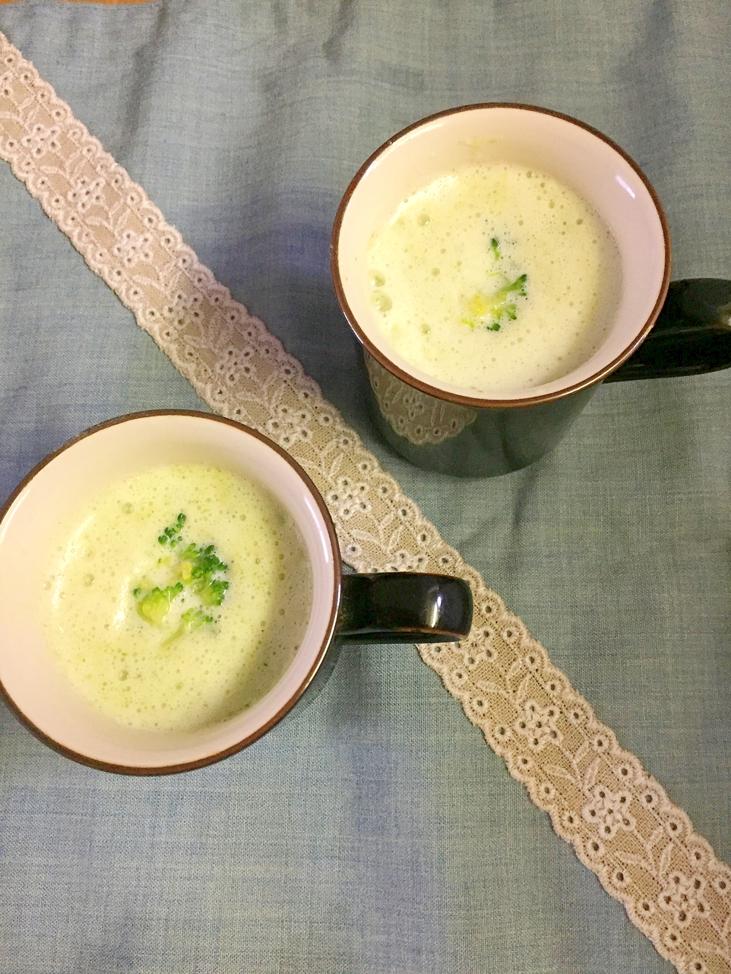 優しく体を温める♪ブロッコリーの豆乳スープ