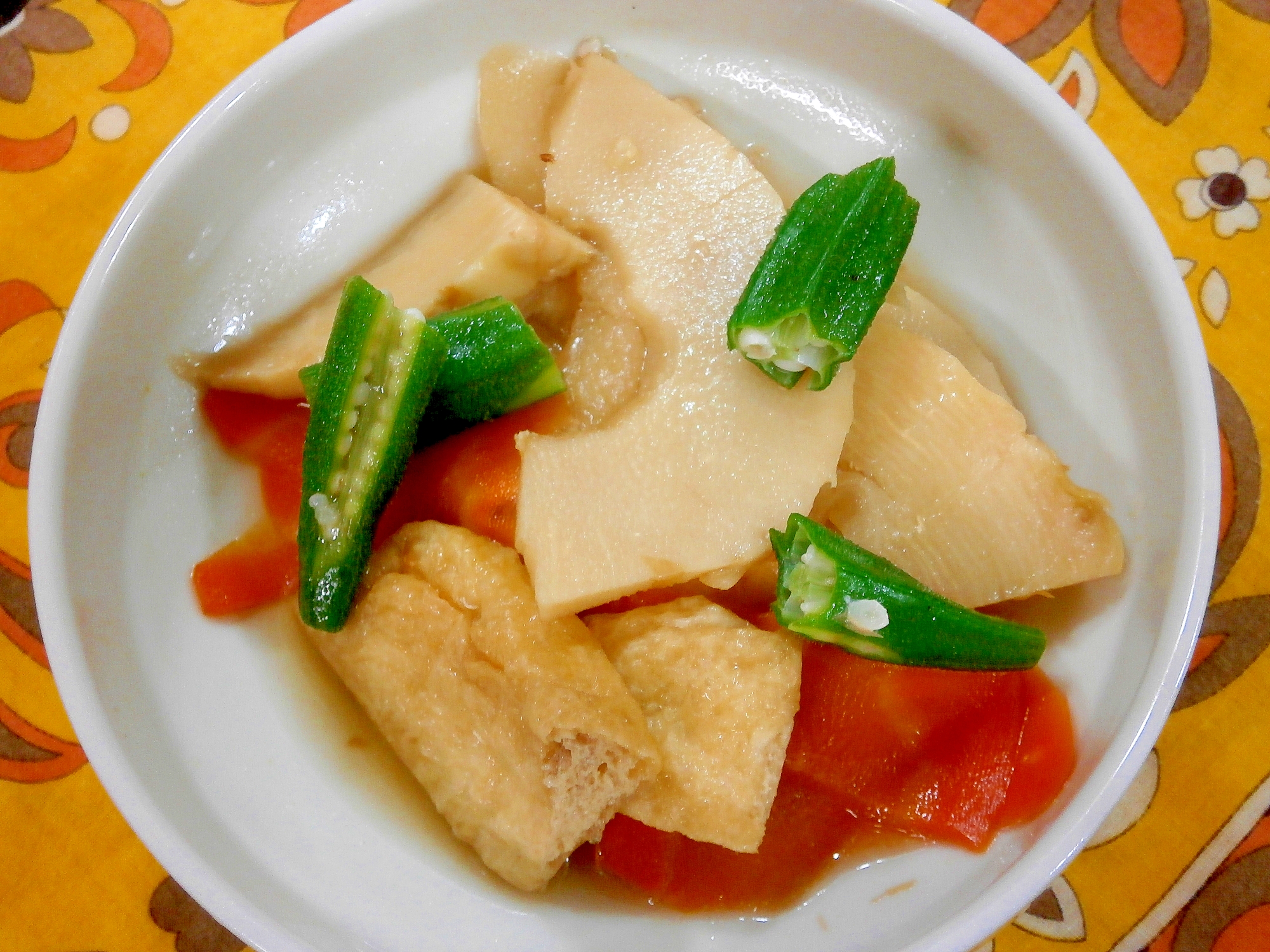 野菜と揚げの煮物