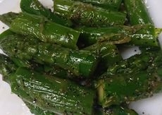 フライパンで簡単！　「焼きアスパラ」