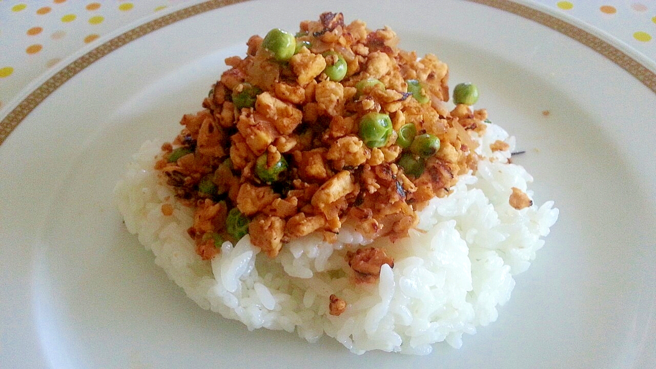 豆腐のあっさりキーマカレー風