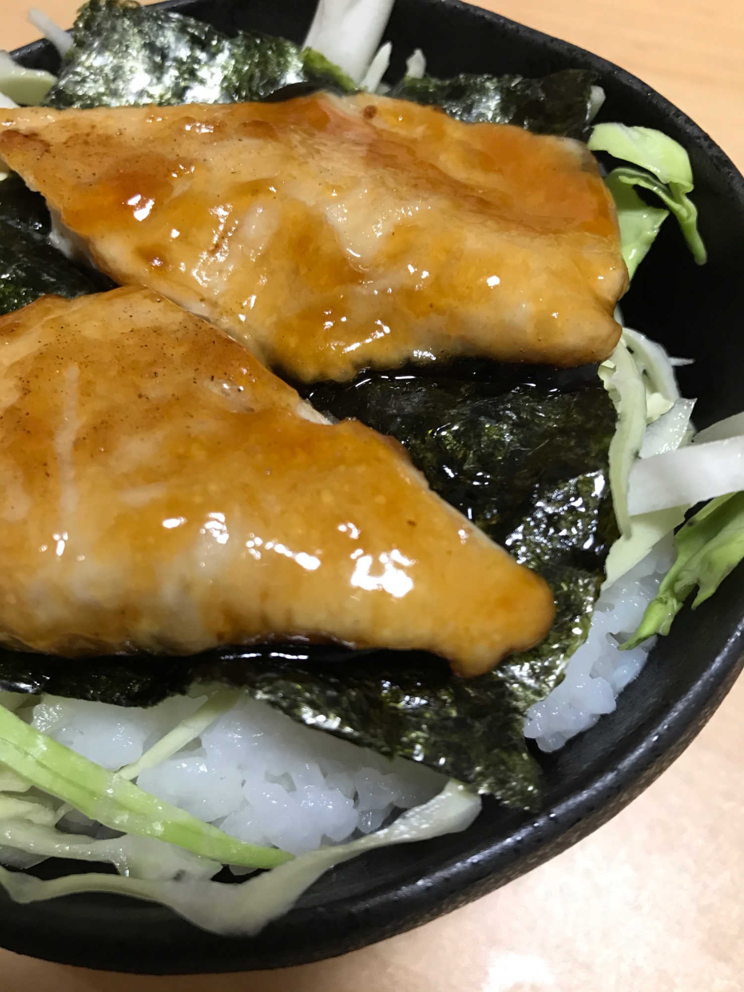 鳥の照り焼き丼