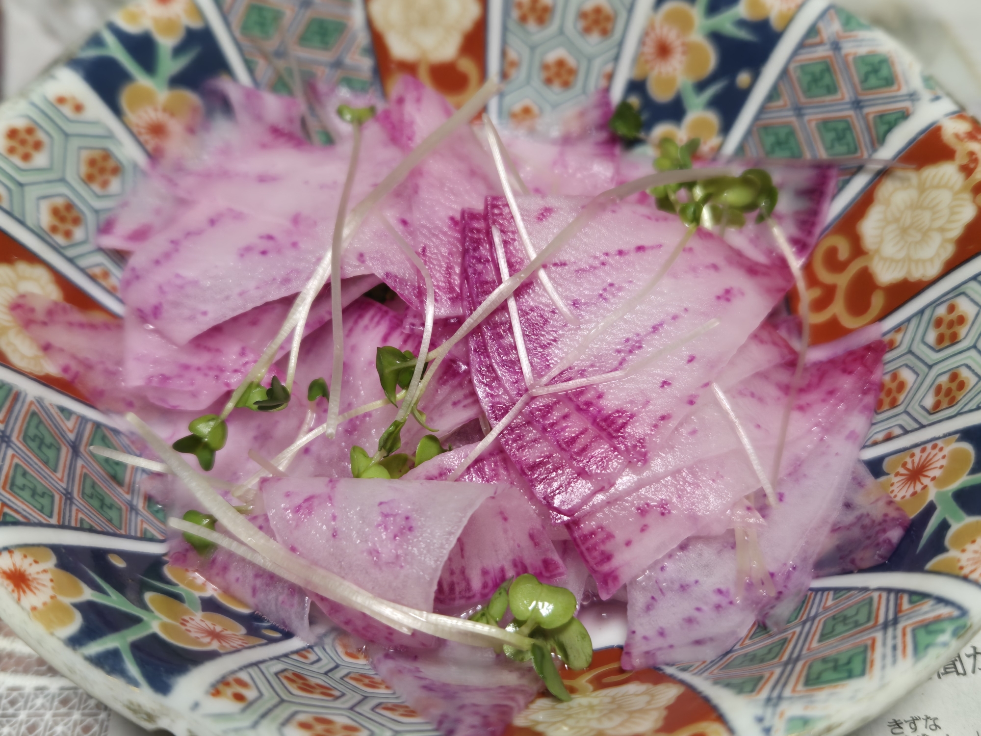 紫大根とブロッコリースプラウトの甘酢漬け