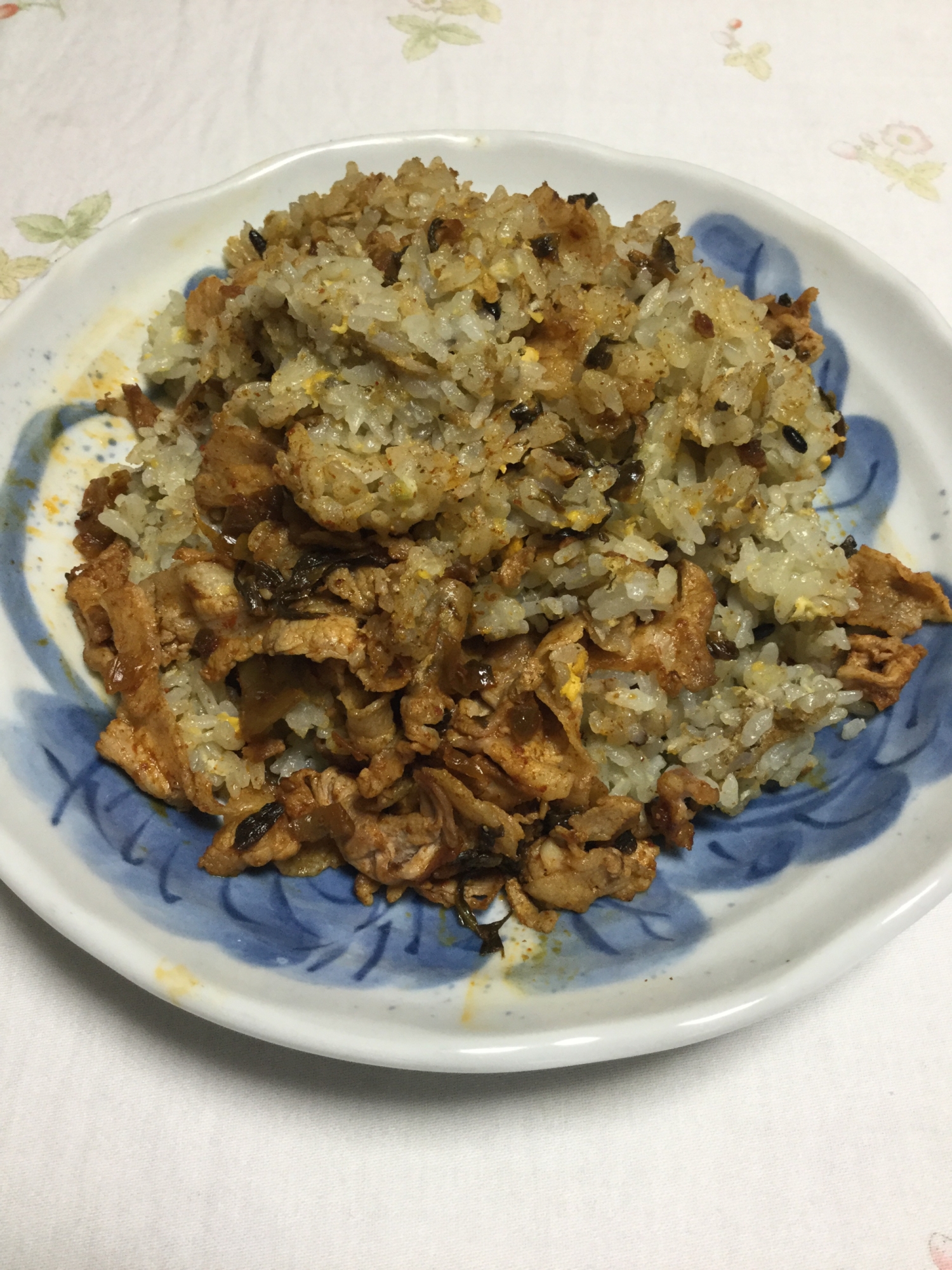 高菜キムチのチャーハン