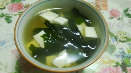 ♢豆腐とわかめのすまし汁♢