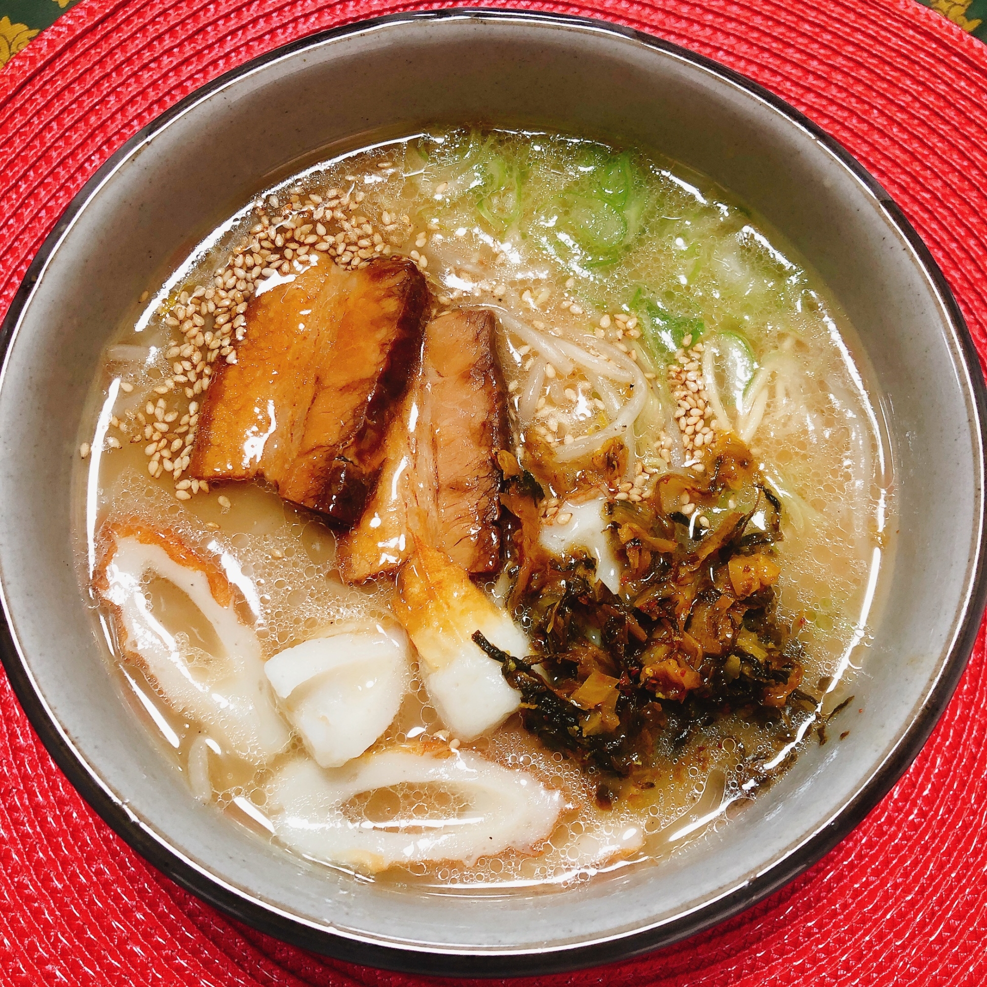 一蘭とんこつラーメン˖✧˖°（高菜ねぎごま）