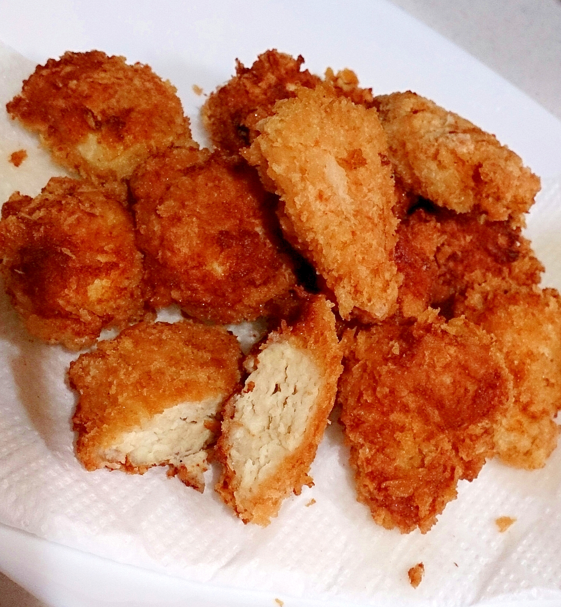 鶏挽肉で簡単揚げ焼きミニチキンカツ