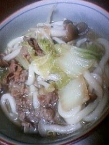 簡単おいしい肉うどん