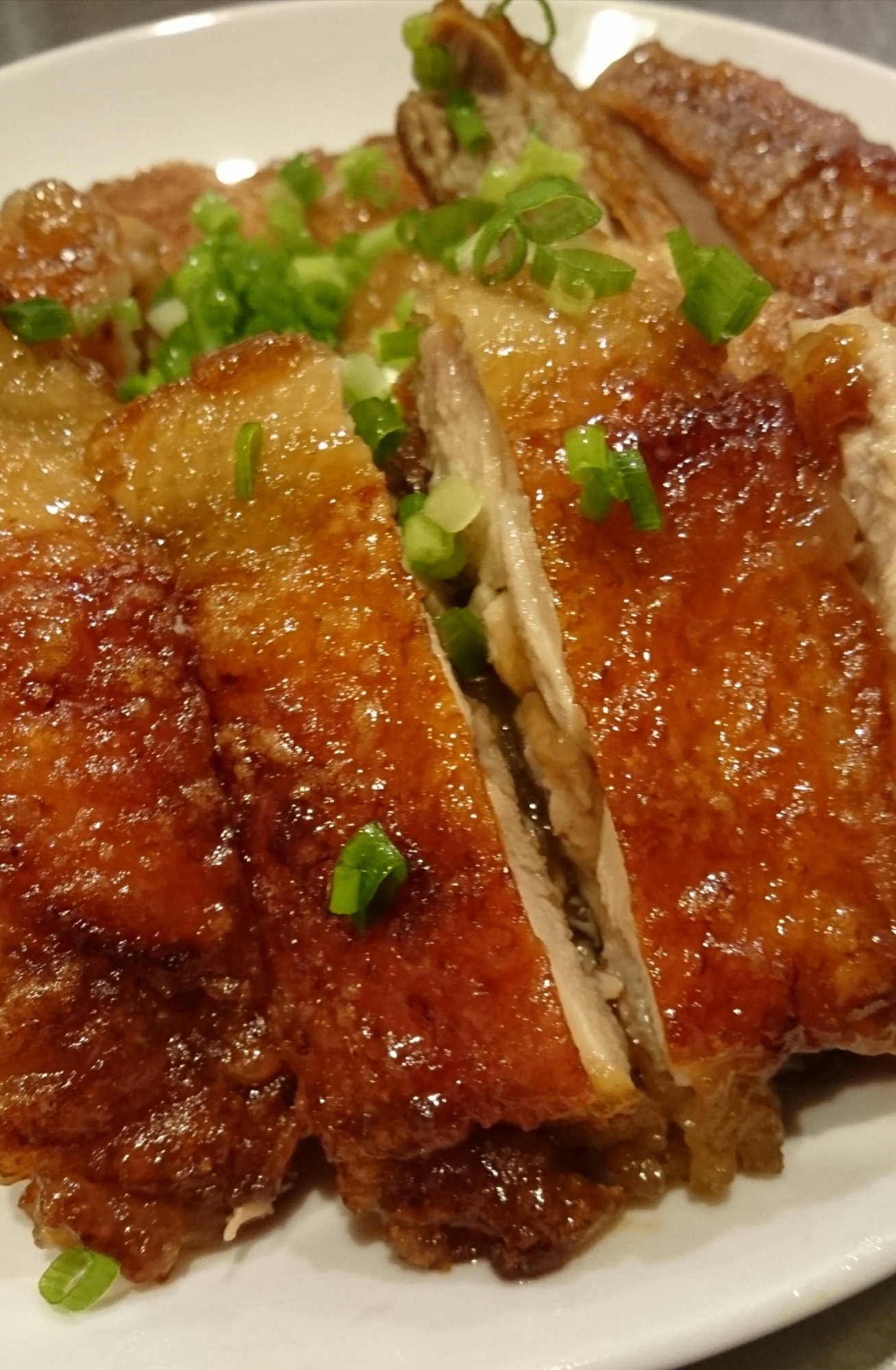 皮パリパリ!鶏の照り焼き甘酢風味