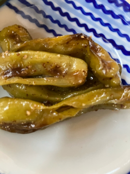 シンプルだけど箸が止まらない☆ししとうの焼き浸し♪