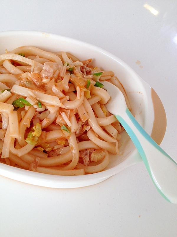 野菜たっぷりケチャップうどん☆幼児食