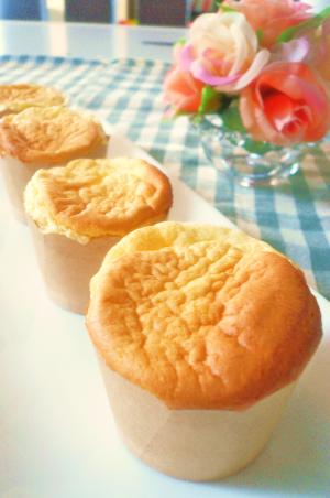 ふわっふわ❤スライスチーズde半熟チーズケーキ♪