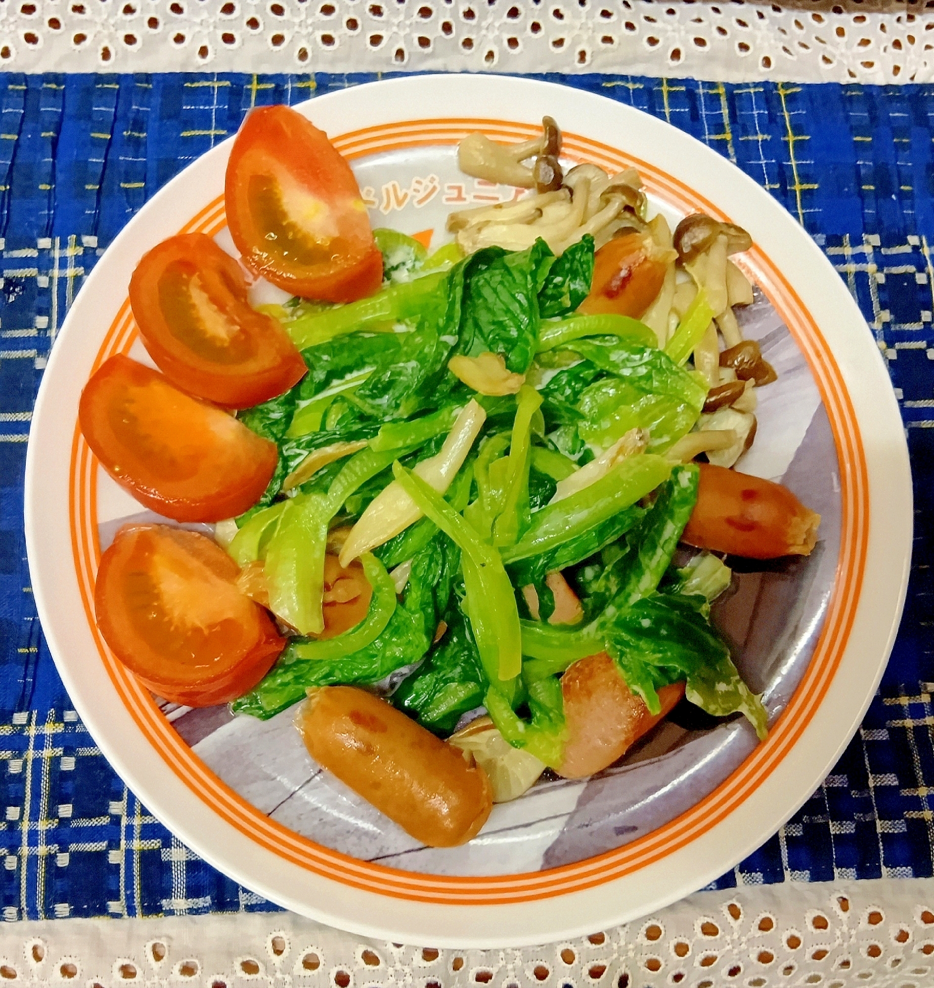 ロメインレタスの炒め物