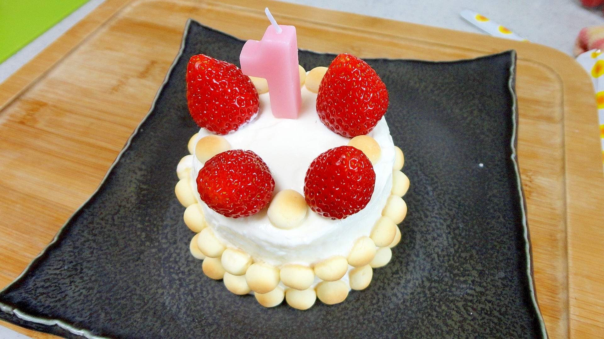 1歳の誕生日に 赤ちゃん用ケーキ レシピ 作り方 By Dream Mika 楽天レシピ
