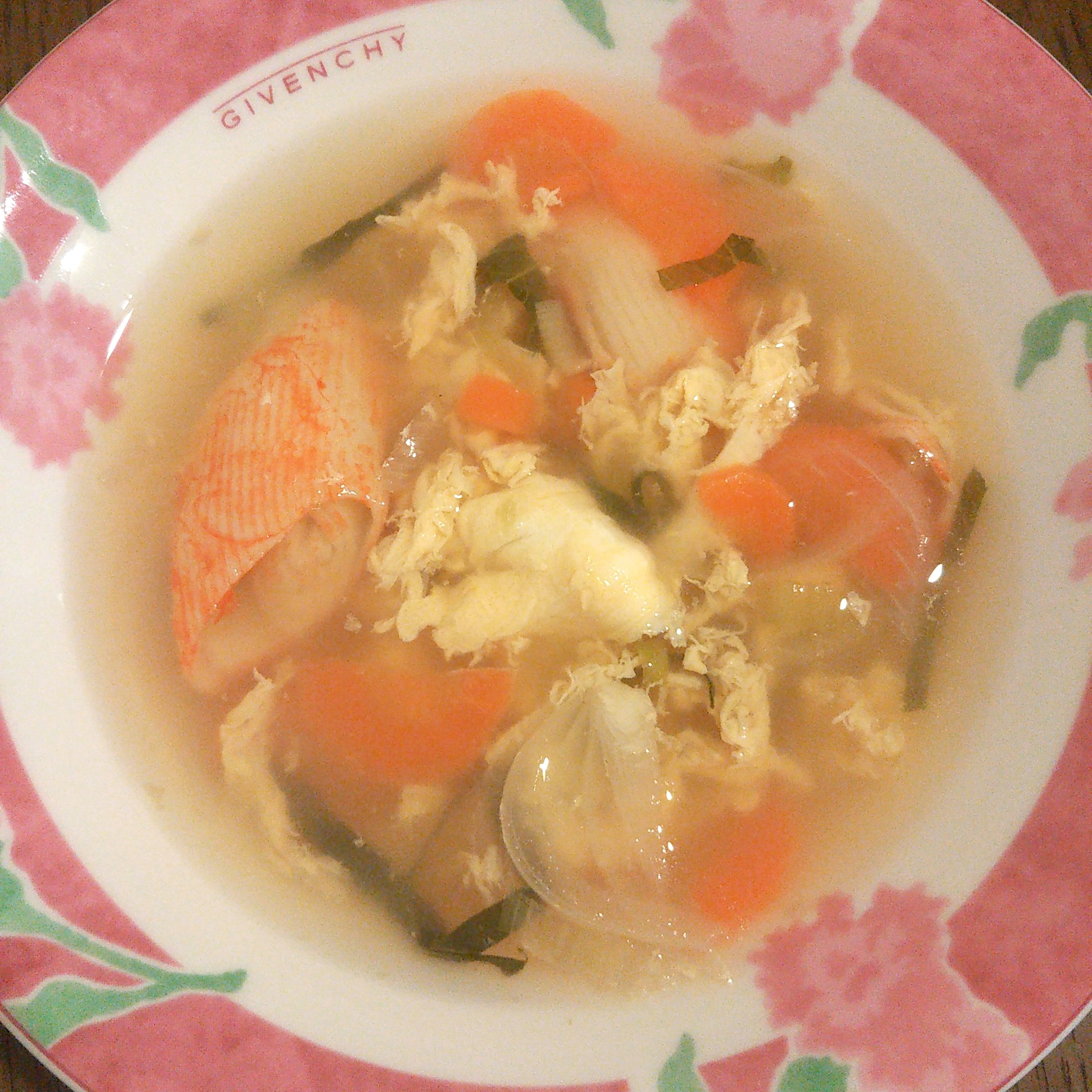 カニカマと卵の野菜スープ