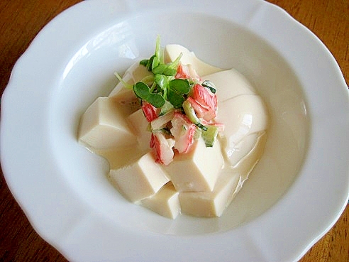簡単☆豆腐のカニカマきゅうりマヨサラダ♪