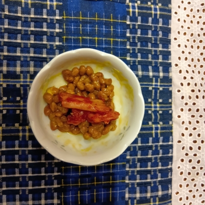キムチ&たべるネギ油　納豆