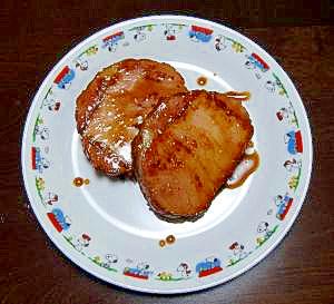 ハムステーキ しょうが焼き味 レシピ 作り方 By きたぶろ 楽天レシピ