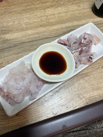 鯛の皮de湯引き