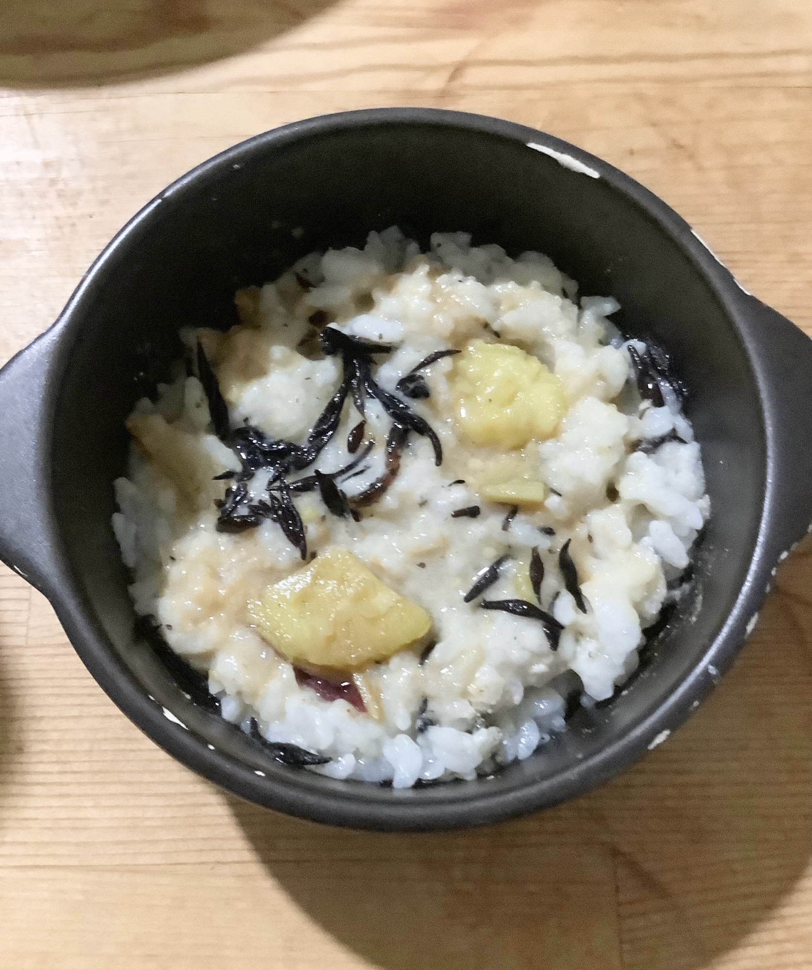 さつま芋芽ひじきそば粉入りおじや