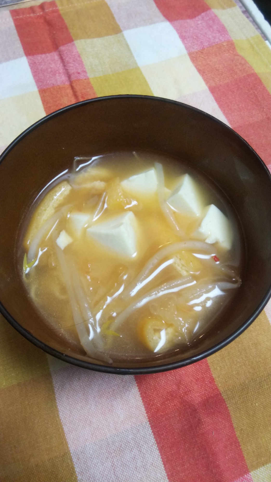 ピリ辛☆キムチ味噌汁