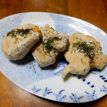 鶏ささみの梅チーズはさみ焼き♪