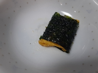 卵焼きの海苔巻き（辛子マヨネーズ）ෆ˚*