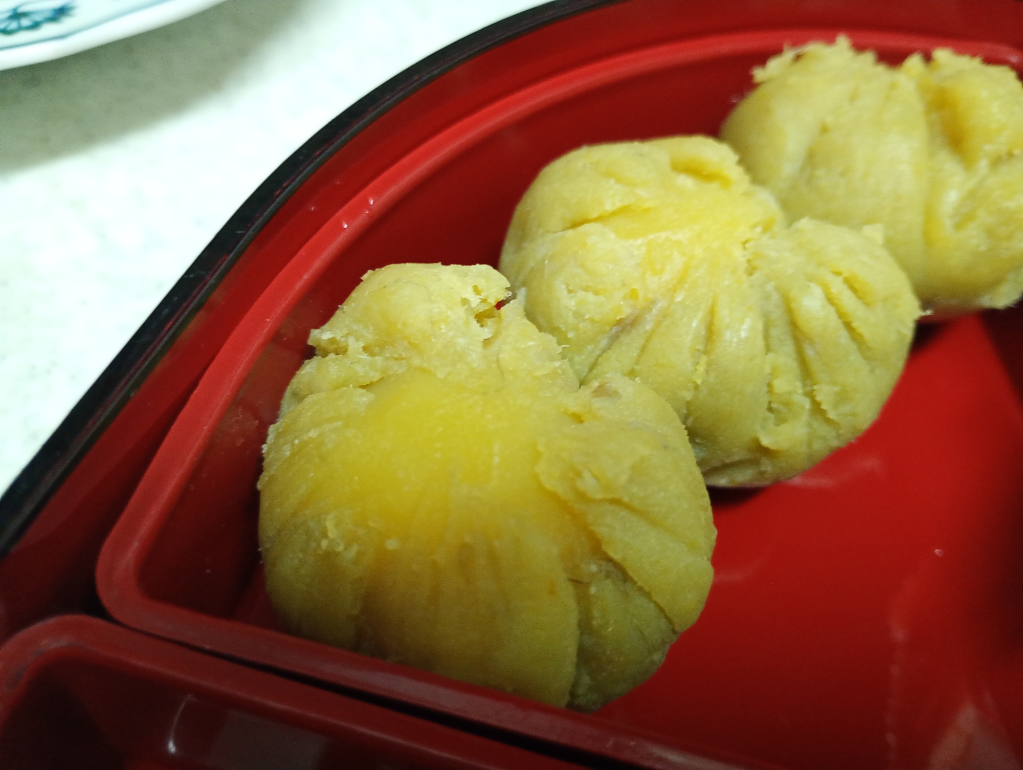 安納芋で栗きんとん クチナシ要らず!