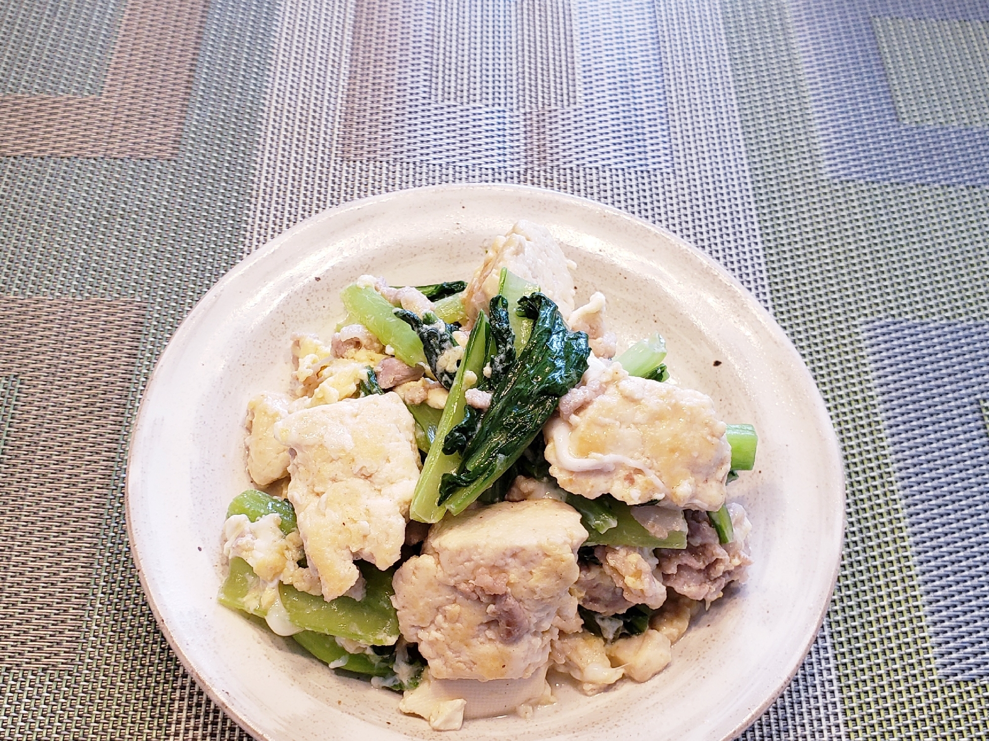 簡単おかず！栄養満点！豆腐のチャンプルー