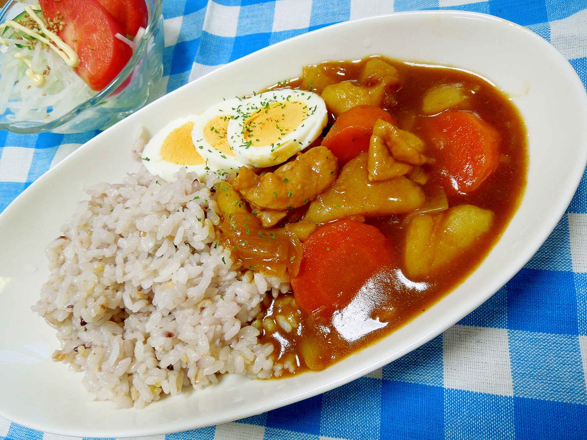 鶏モモ肉で☆チキンカレーライス