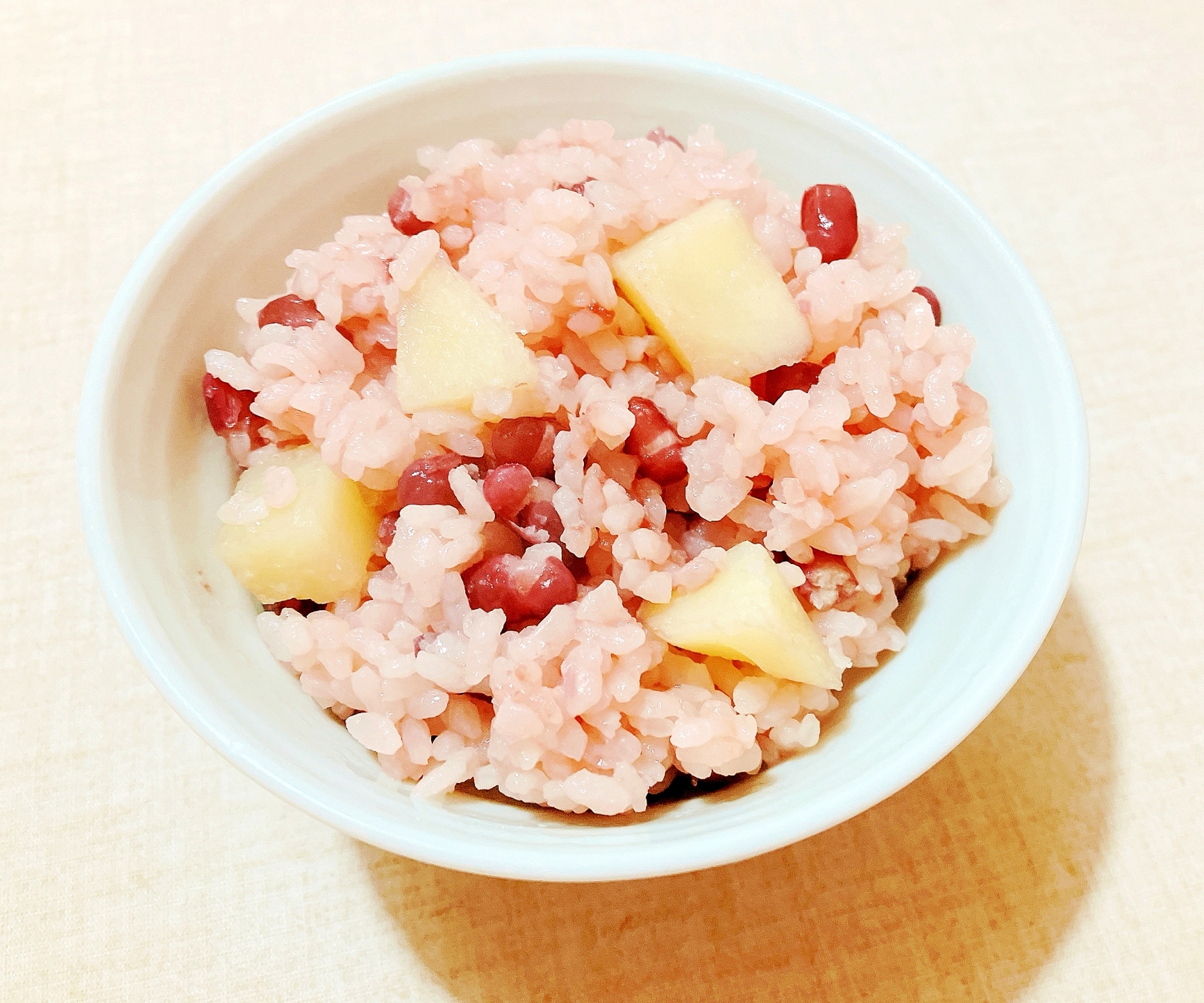 じゃが芋入り赤飯