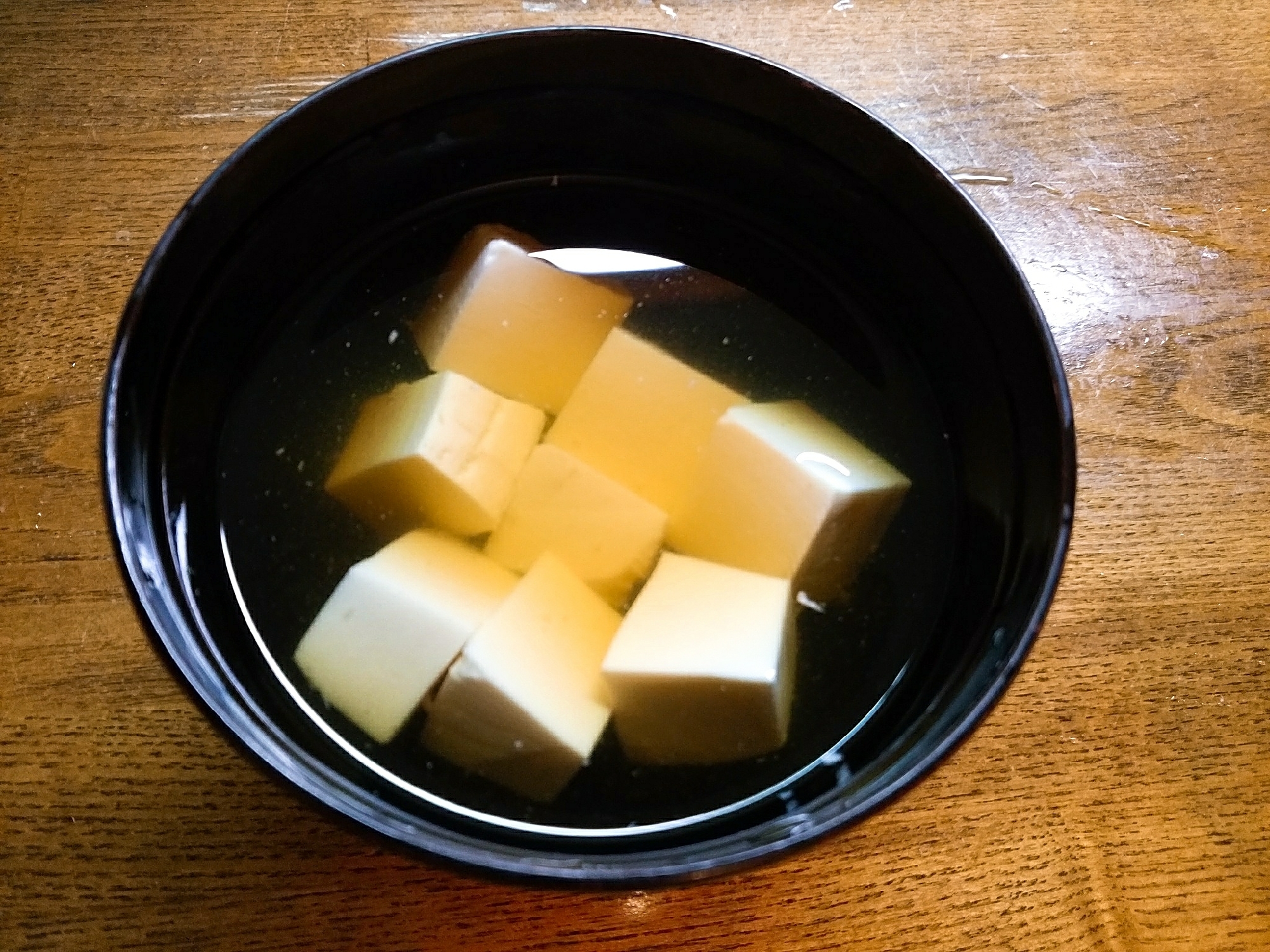 豆腐の生姜すまし汁