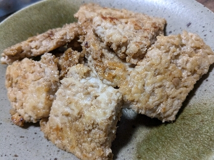 ビッグつくねを作ってから、ヘラでザクザクきりましたが、ラクチンですね！しかも美味しかったです！レシピありがとうございます。