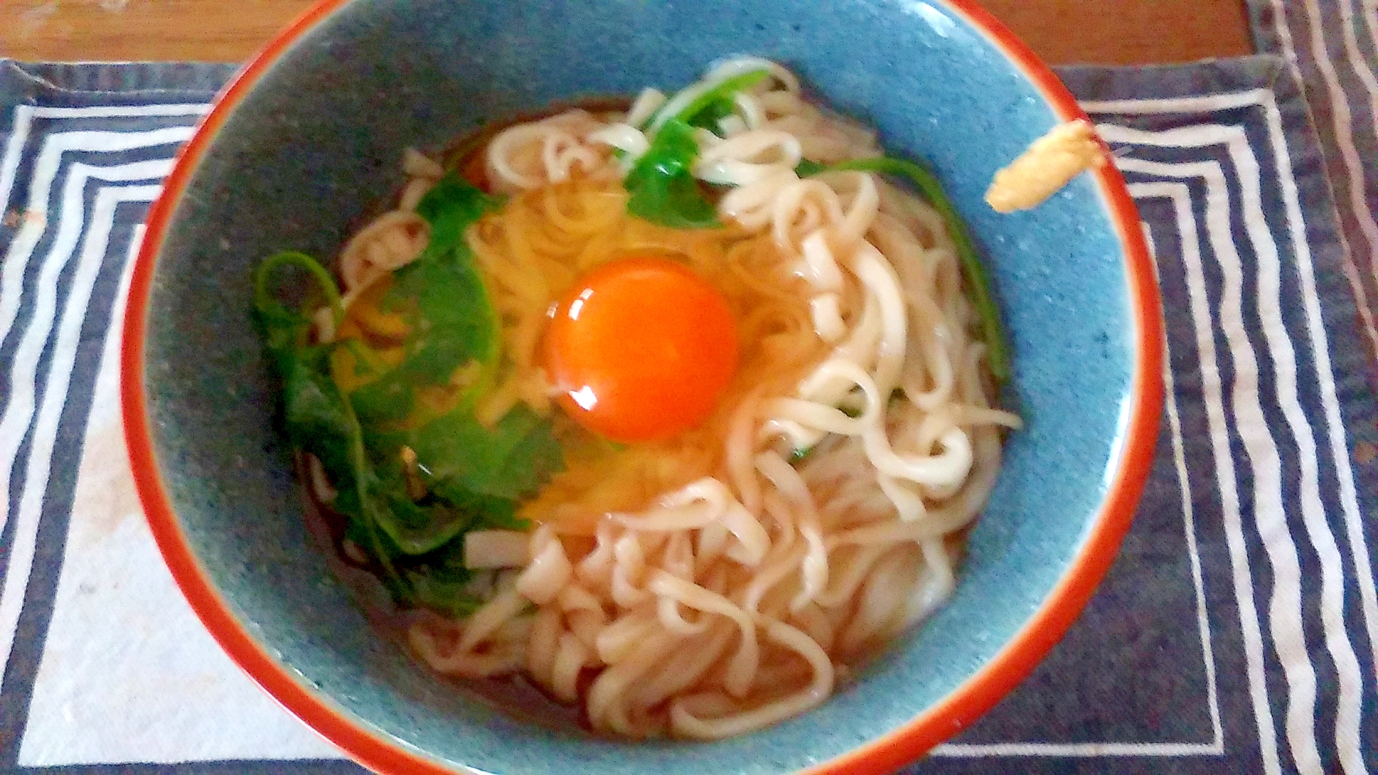 乾麺　早ゆで1分　釜玉うどん