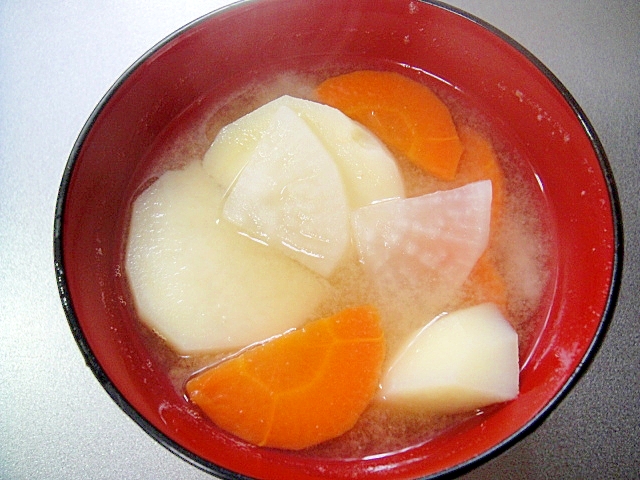 じゃがいも人参大根の味噌汁 レシピ 作り方 By Mint 楽天レシピ じゃがいも人参大根の味噌汁 レシピ 作り方 By Mint 楽天レシピ