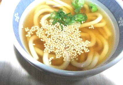 簡単☆鶏ガラ醤油うどん