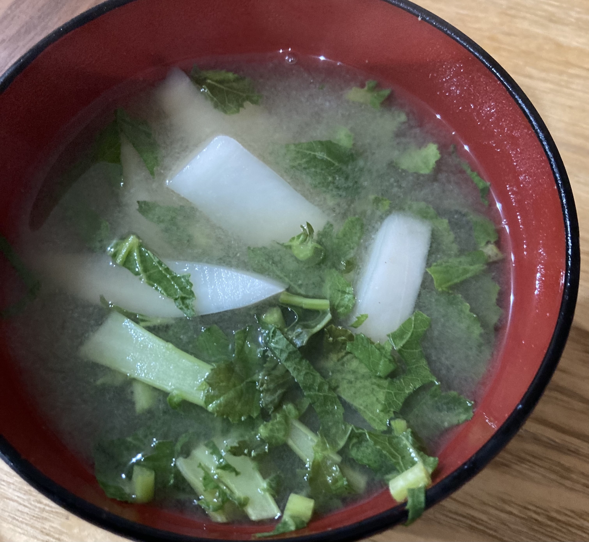 カブの塩麹味噌汁