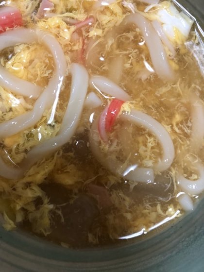 あったか〜冬瓜入り鶏卵うどん