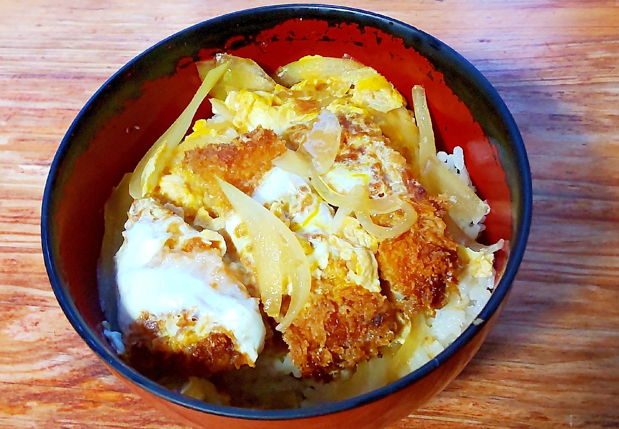 余ってる焼き鳥のたれで！かつ丼♪