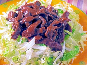 簡単・白菜の牛肉あん